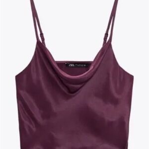 Purple Satin Tank